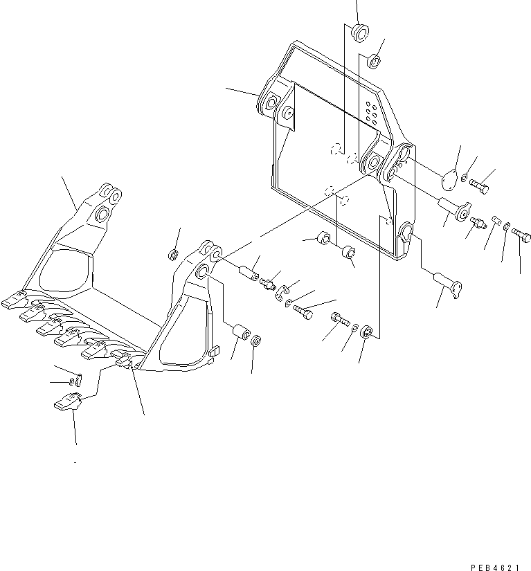 BUCKET,REAR 208-72-00260 KOMATSU