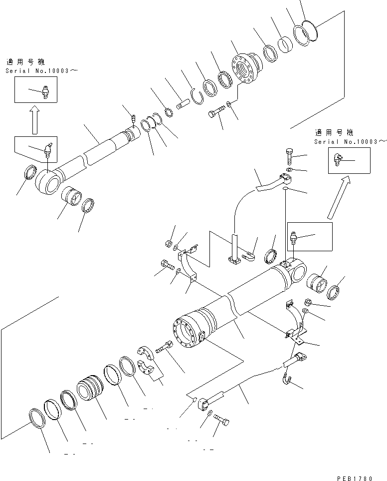 ARM CYLINDER ASS'Y 208-63-07320 KOMATSU