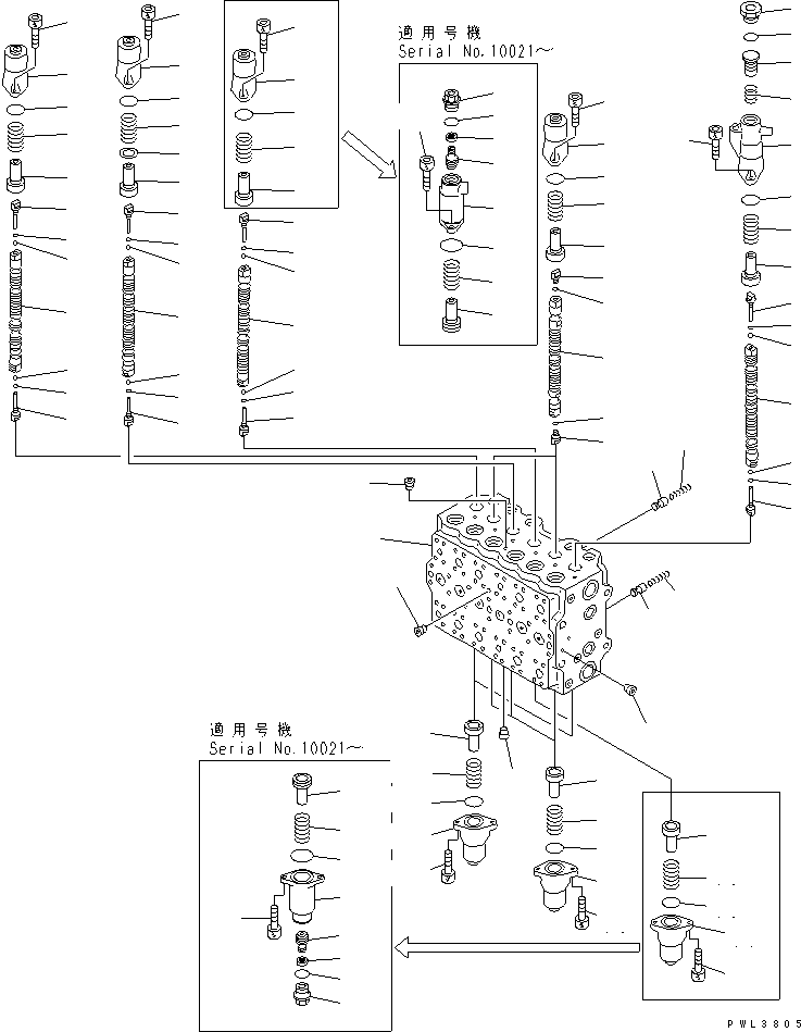 Управляющий клапан 723-49-17301 KOMATSU