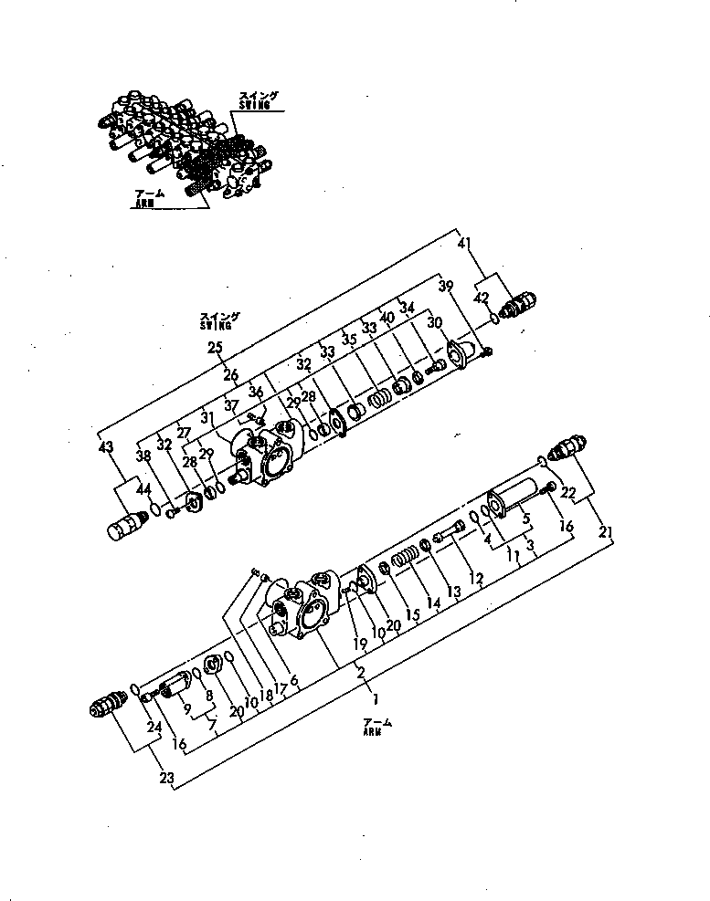 SECTION ASS'Y,SPOOL YM172164-74150 KOMATSU