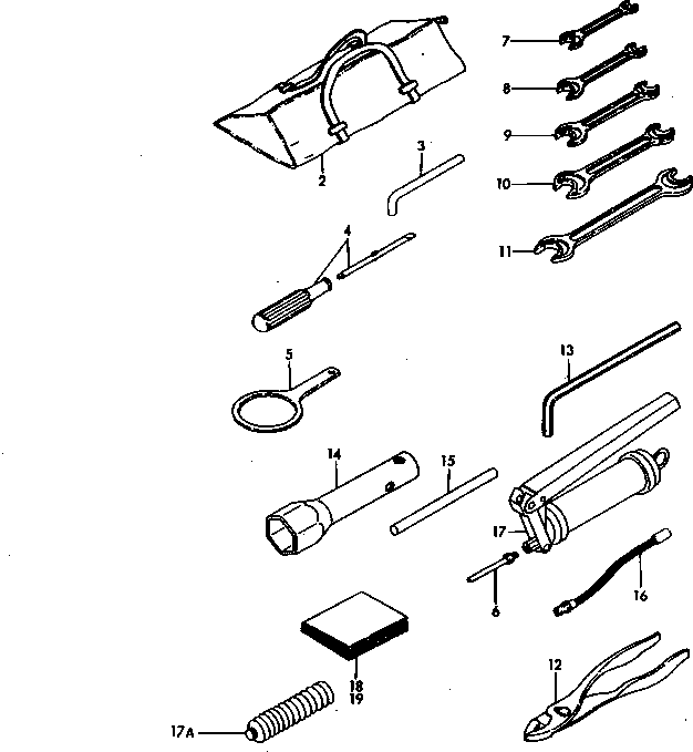 TOOL SET YM772964-05100 KOMATSU