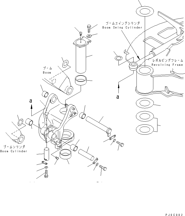 SWING BRACKET ASS'Y 22N-70-00211 KOMATSU