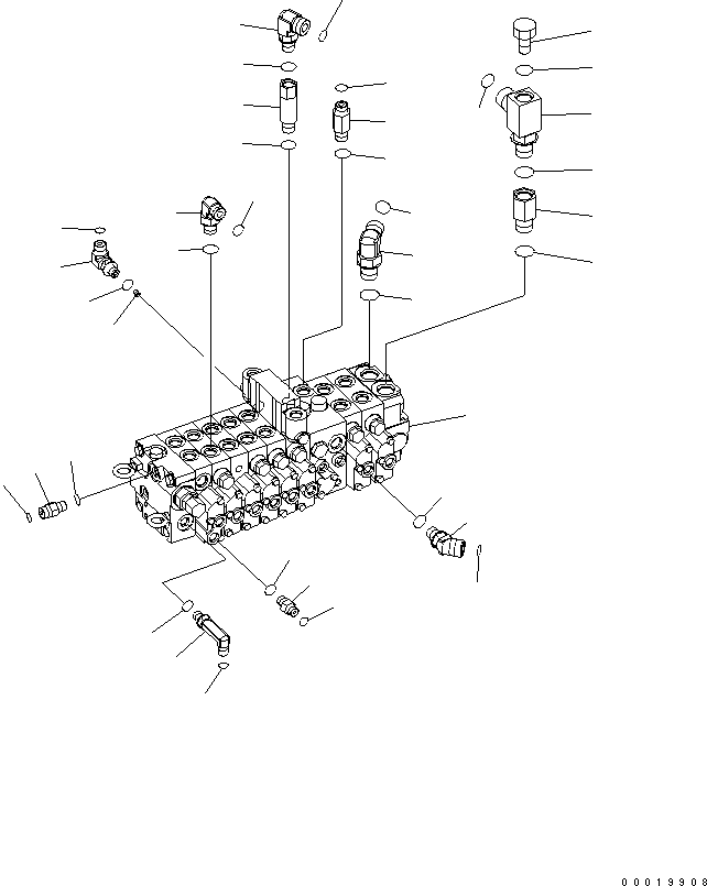 CONTROL VALVE,PC40MR (\0\723-18-16100) KOMATSU