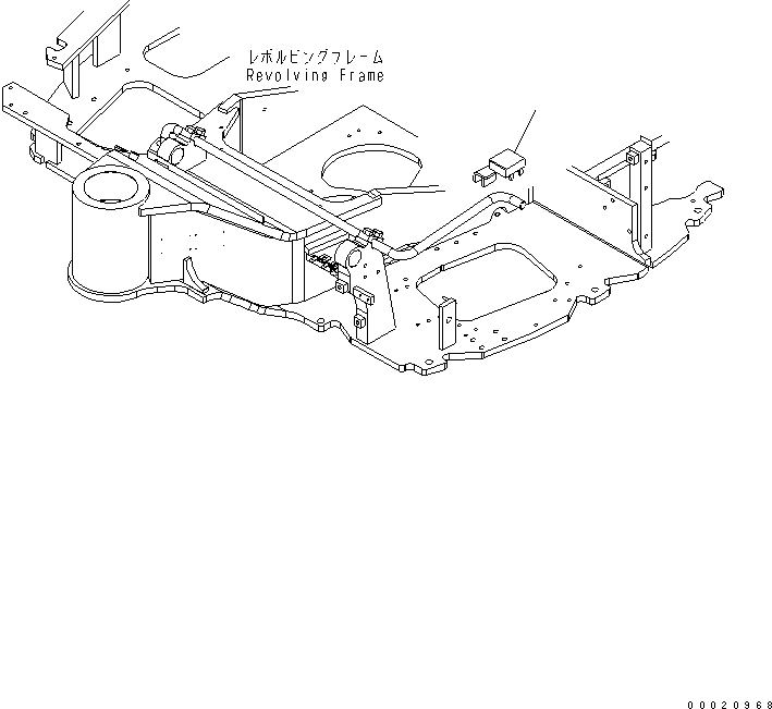 Кронштейн 22M-54-26460 KOMATSU