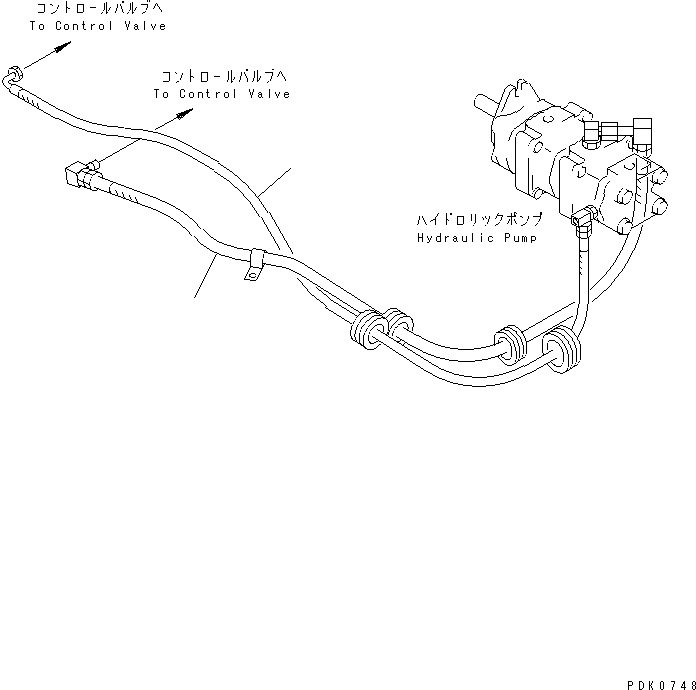 Шланг 07086-00619 KOMATSU