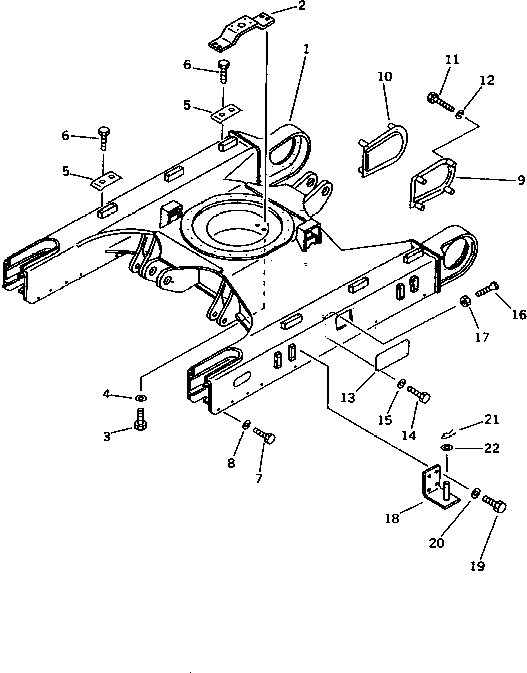FRAME,TRACK (FOR BROAD GAUGE) 20T-914-7320 KOMATSU