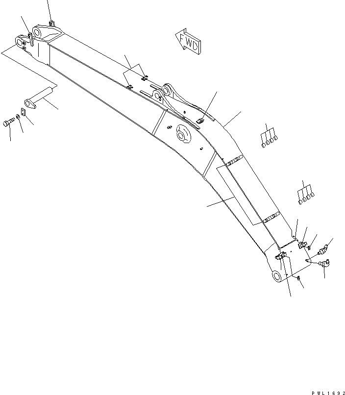 Стрела в сборе 208-70-00501 KOMATSU