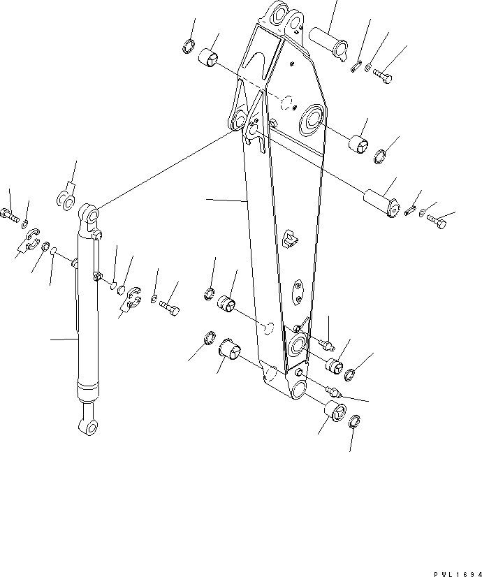 ARM,2.9M KUK 208-944-6320 KOMATSU