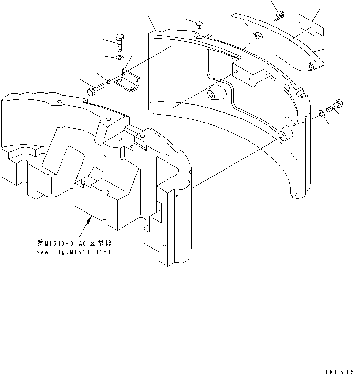 MARK PLATE,PC45MRX 22N-98-11320 KOMATSU