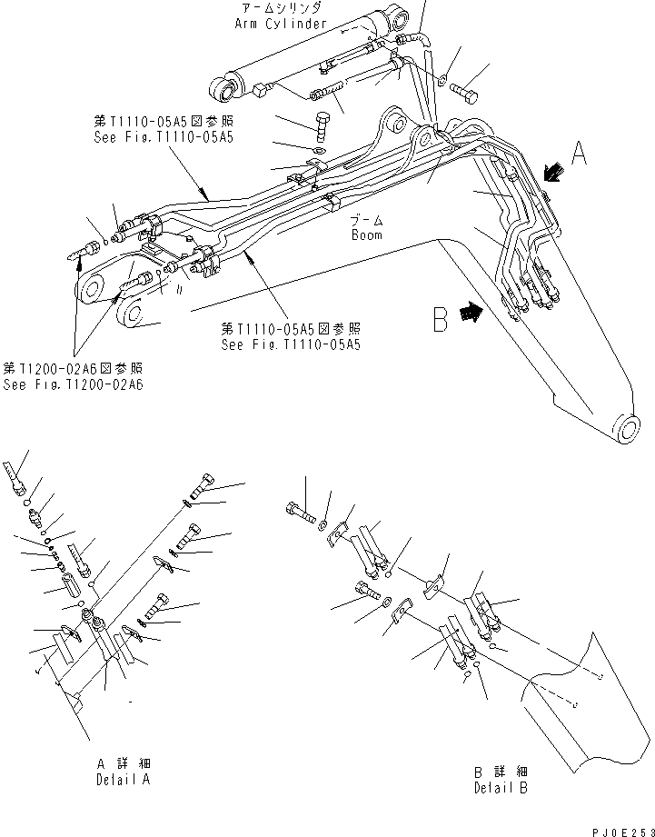 Трубка левая 22N-957-1111 KOMATSU
