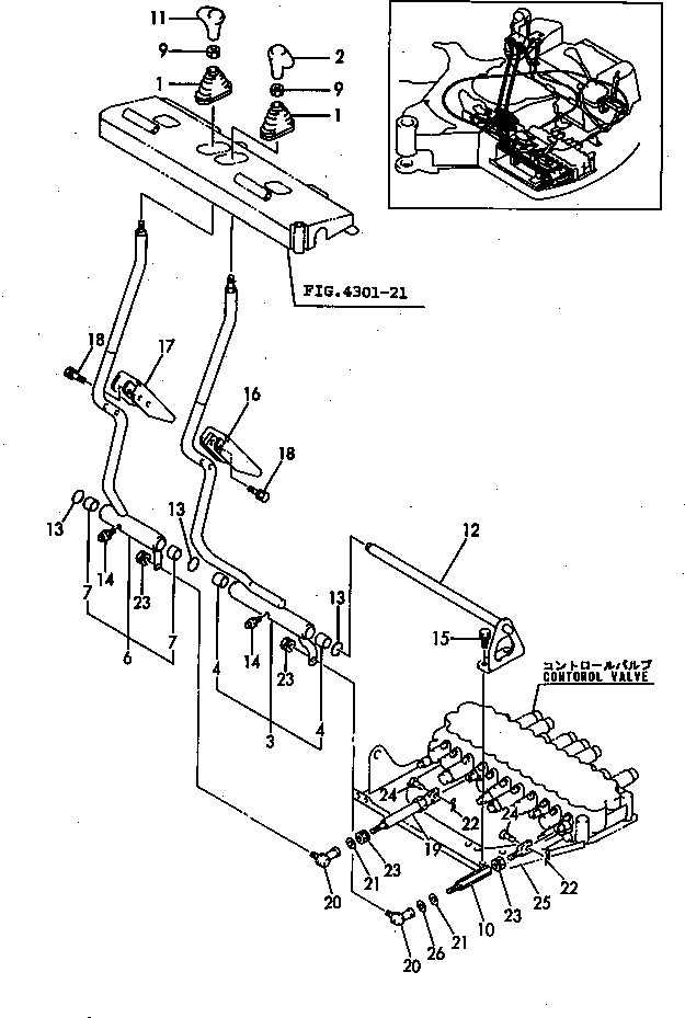 LEVER,TRACK YM172176-45130 KOMATSU
