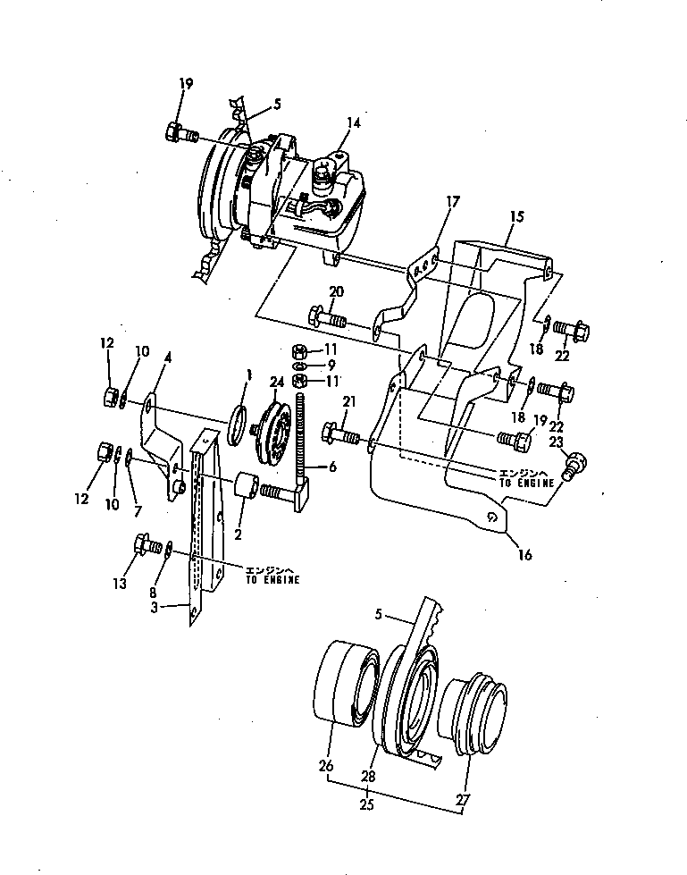 Упорное кольцо YM194630-15520 KOMATSU