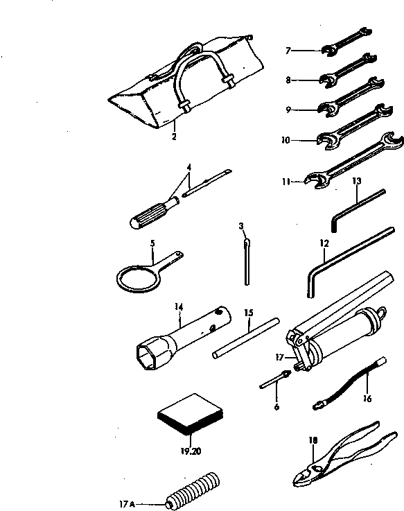 TOOL SET YM772976-05100 KOMATSU