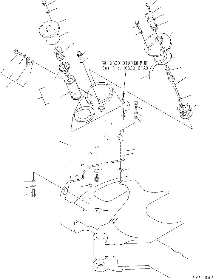 COVER (B),RESERVOIR YM172122-75331-2 KOMATSU