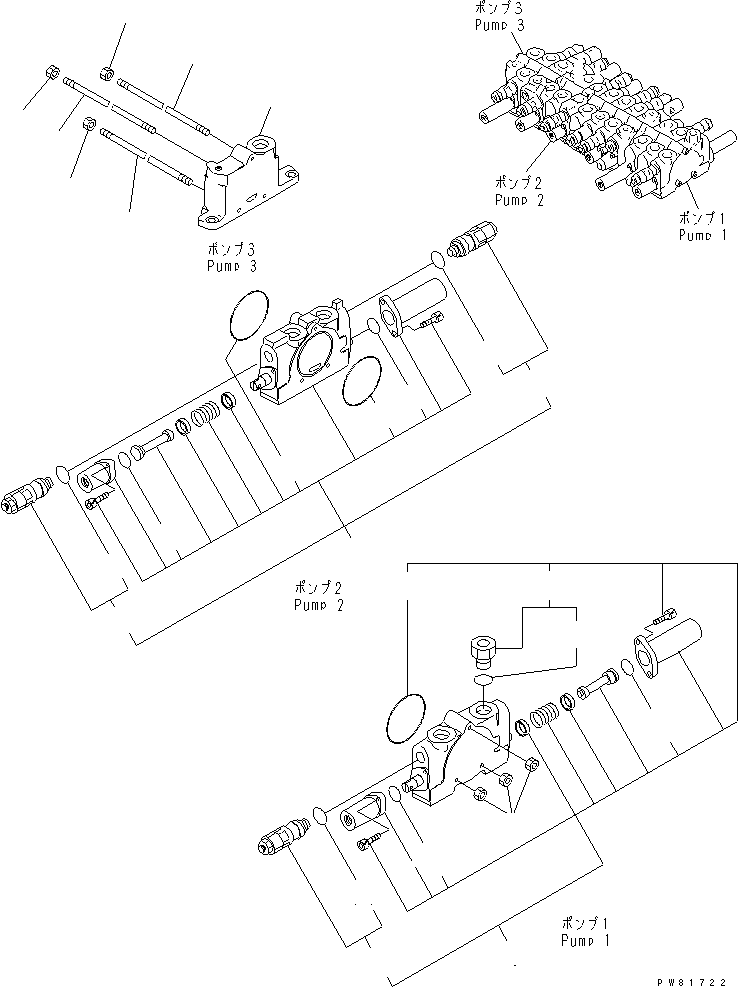 VALVE ASS'Y,CONTROL YM172425-74101 KOMATSU