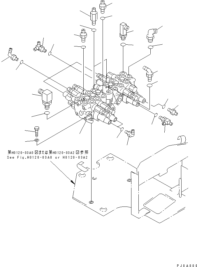 VALVE ASS'Y,(SEE FIG.Y1682-01A9) (20U-60-22280) KOMATSU