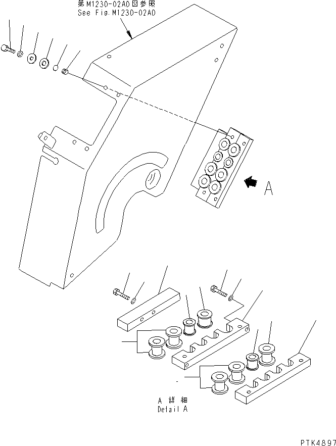 Амортизирующая подушка 20U-62-33560 KOMATSU