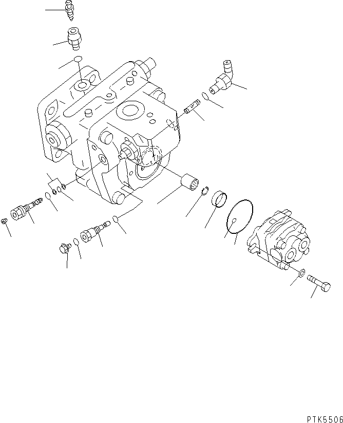 Угольник 708-1T-19151 KOMATSU