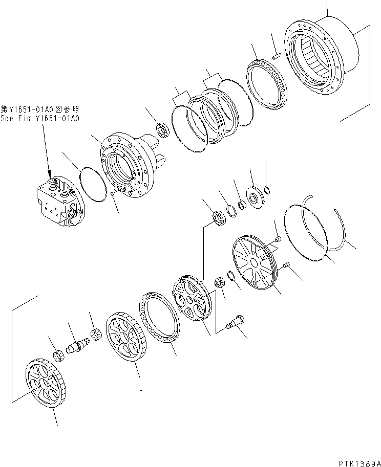 SPINDLE KIT TZ587B1102-00 KOMATSU