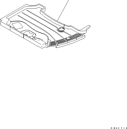 FLOOR MAT,CAB 20U-54-41930 KOMATSU