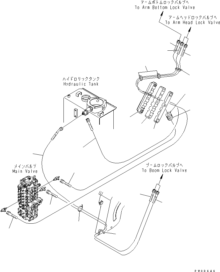 Шланг 20U-62-46590 KOMATSU