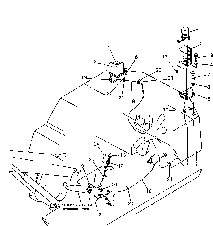 PLATE,SWING FLASHER 203-06-52270 KOMATSU