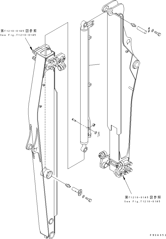 CYLINDER GROUP,TELESCOPIC (\8\201-63-X2351) KOMATSU