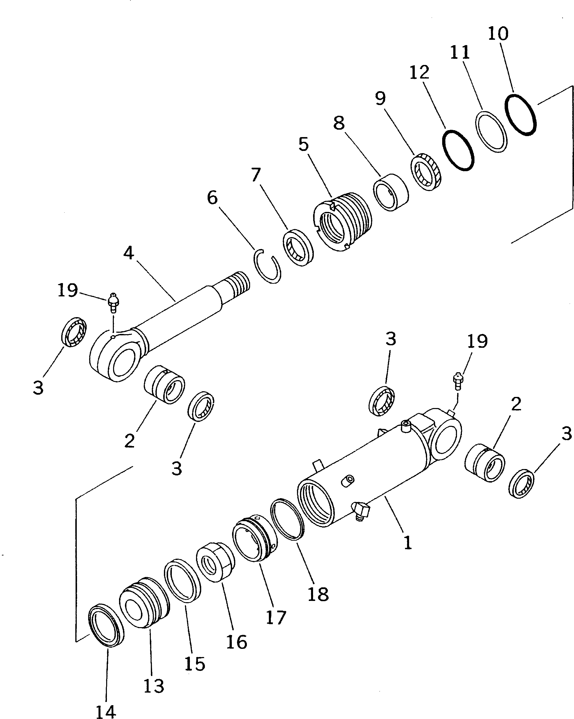 CYLINDER ASS'Y,BLADE 201-63-02360 KOMATSU