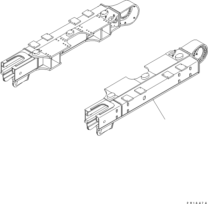 Рама левая 21M-30-12510 KOMATSU