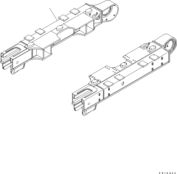 Рама правая 21M-30-12520 KOMATSU