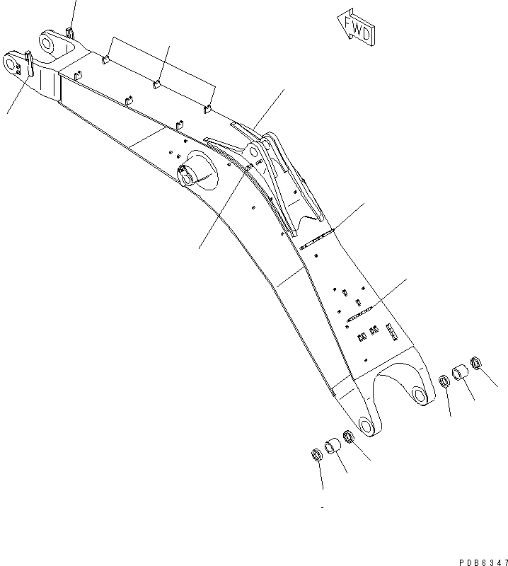 стрела (209-942-6211) KOMATSU