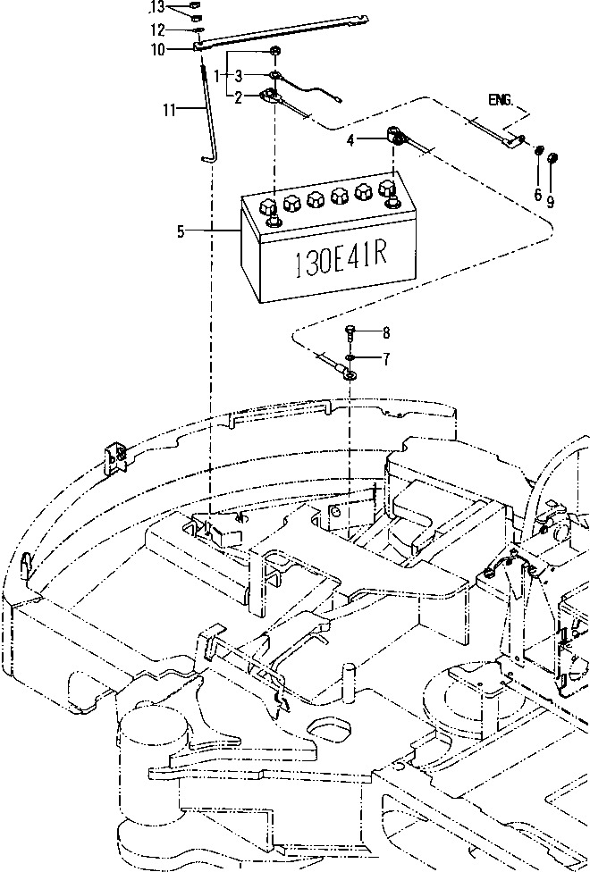 CORD,BATTERY (+) YM172187-16100 KOMATSU