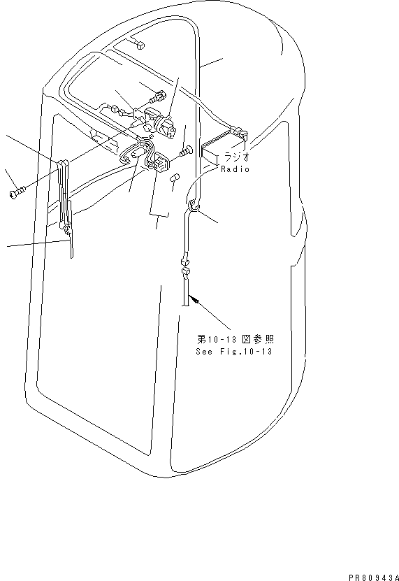 Жгут проводов YM172187-16552 KOMATSU