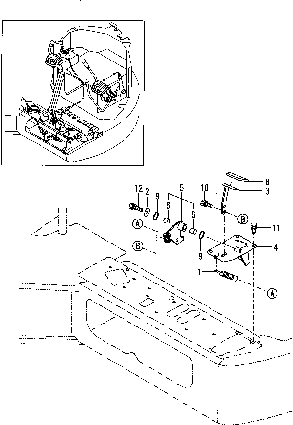 Возвратная пружина YM172162-12480 KOMATSU