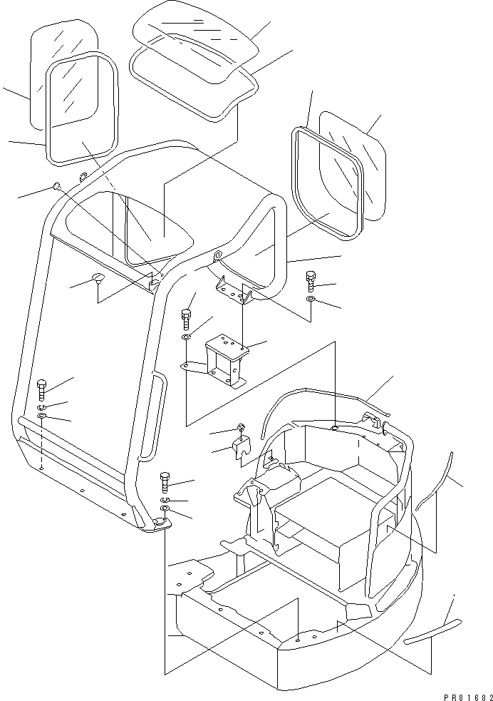 CANOPY ASS'Y YM17218767110K KOMATSU