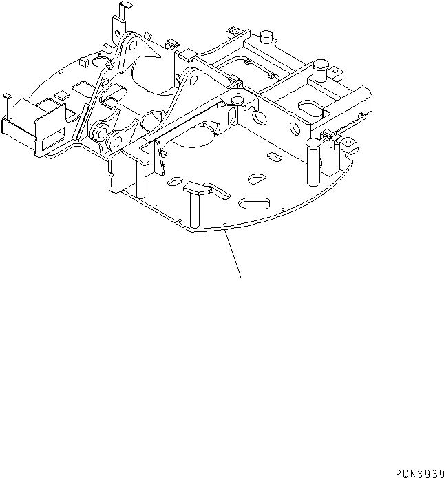 FRAME,REVOLVING 21W-46-37112 KOMATSU