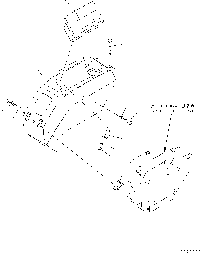 MONITOR ASS'Y (7824-86-5000) KOMATSU