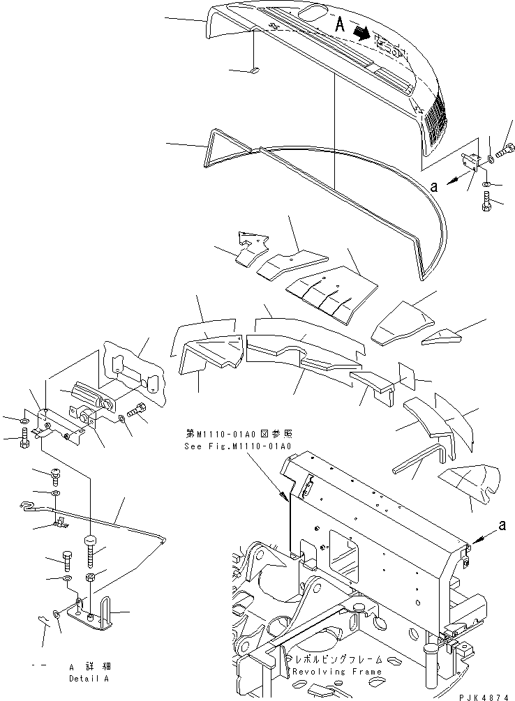 HOOD ASS'Y 21W-54-31402 KOMATSU