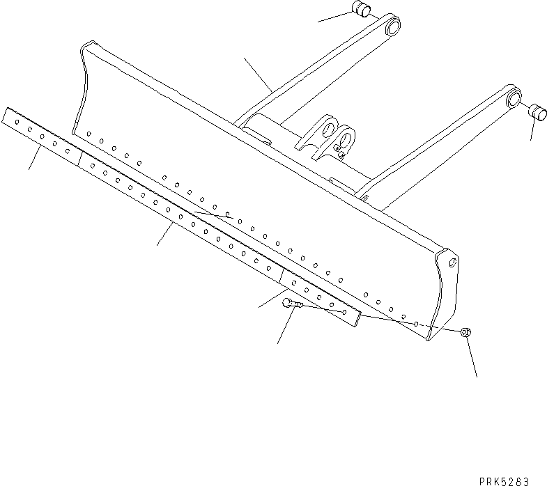 BLADE ASS'Y 21W-71-00030 KOMATSU