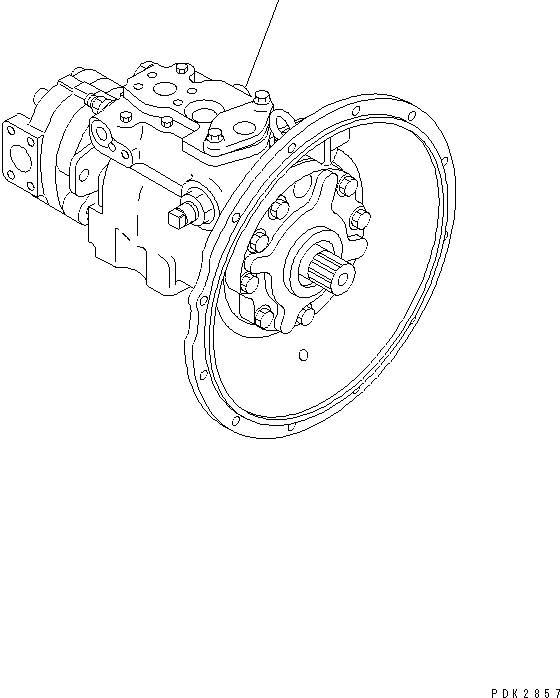 Насос в сборе (708-1W-00230) KOMATSU
