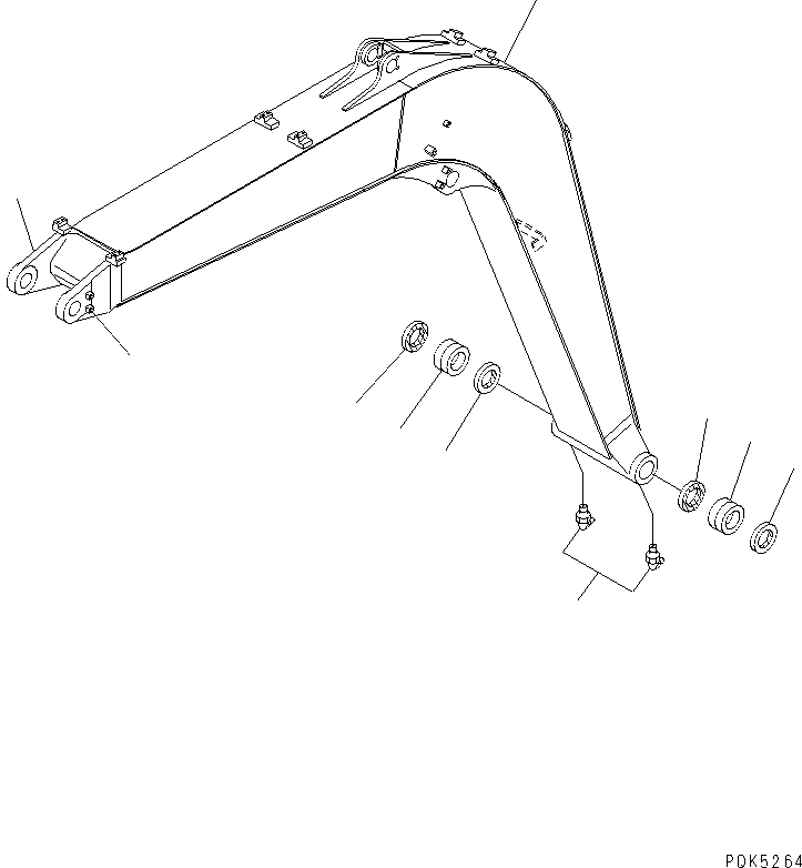 Стрела в сборе 21W-70-00910 KOMATSU