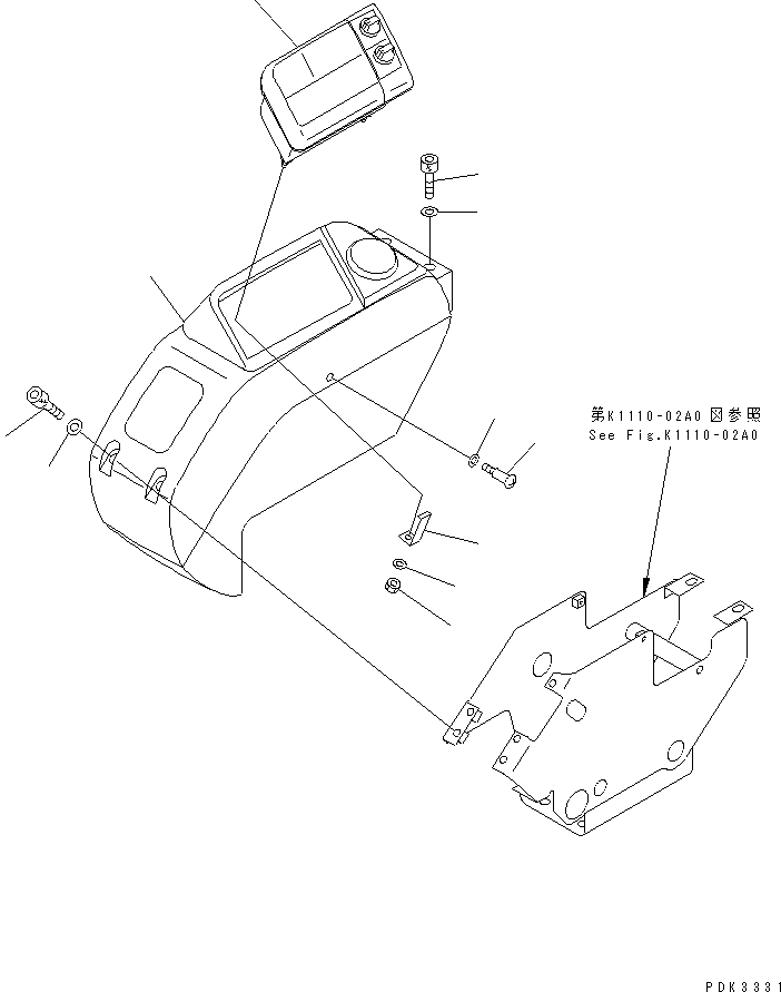 MONITOR ASS'Y (7824-87-7000) KOMATSU