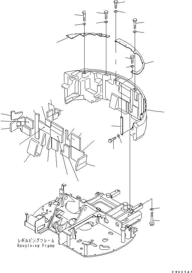 COUNTER WEIGHT 21W-46-33140 KOMATSU