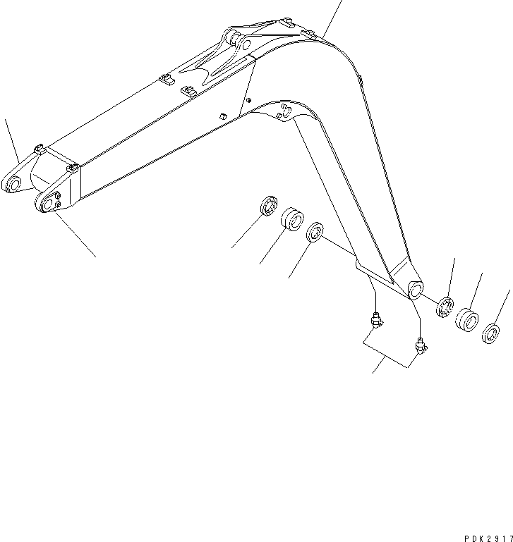 Стрела 21W-70-27140 KOMATSU