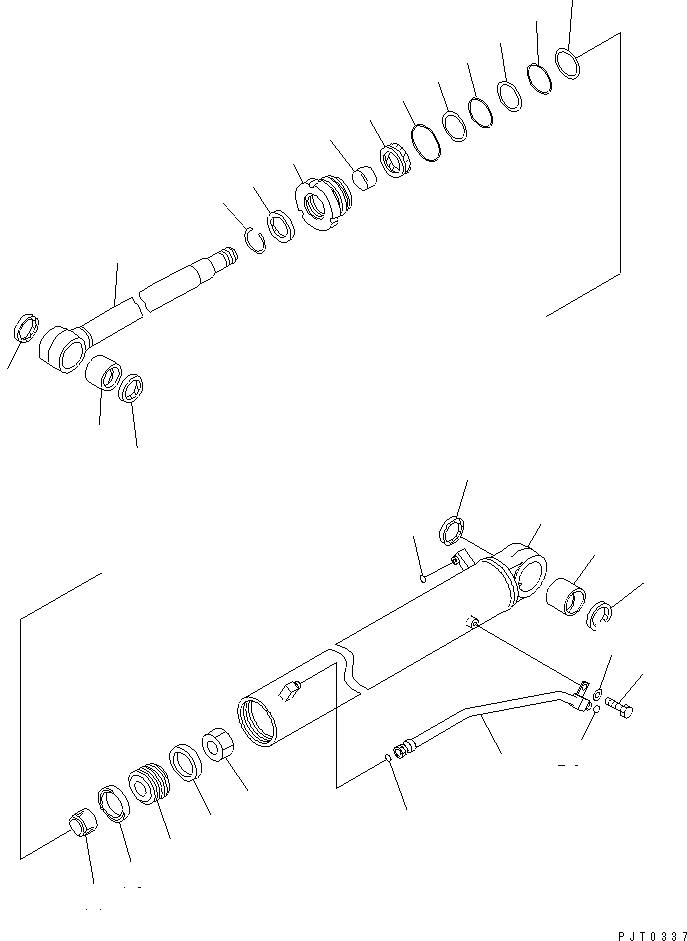 CYLINDER GROUP,(VIOLET BLUE) (\8\707-00-XC020) KOMATSU