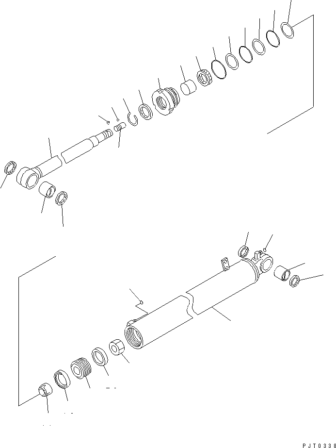 CYLINDER GROUP,(VIOLET BLUE) 707-00-0A680 KOMATSU