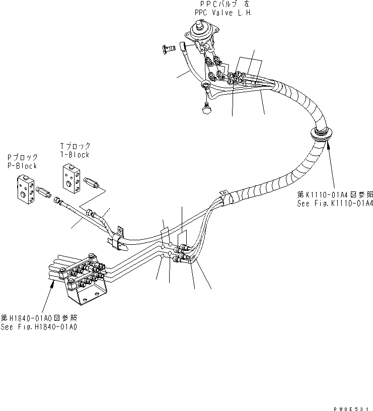 Шланг 21W-62-48150 KOMATSU