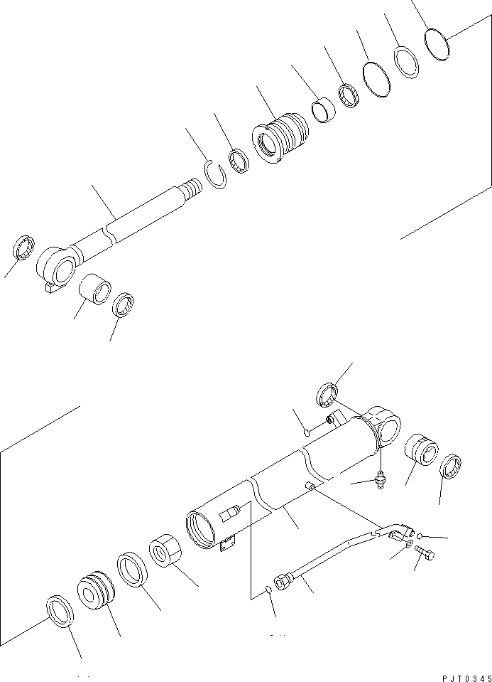 CYLINDER GROUP,(VIOLET BLUE) (\8\707-00-XC030) KOMATSU