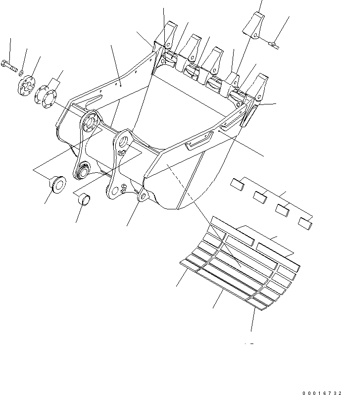 Ковш 209-939-7761 KOMATSU