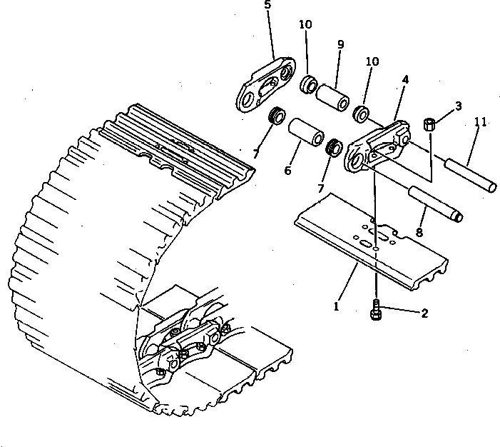Башмак гусеницы в сборе 203-32-01033 KOMATSU